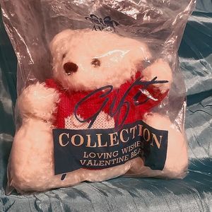 NWT- Avon Loving Wishes Valentine Bear (He talks!)